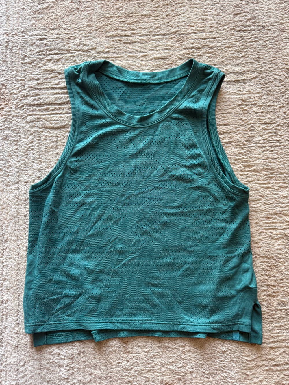 lululemon athletica Teal Perforated Athletic Tank